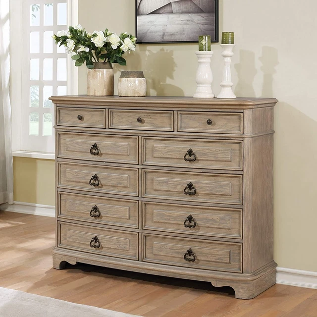 Piraeus 296 11 Drawers White Wash Dresser