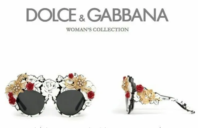 $ 5K RARO Nuevo DOLCE GABBANA MAMAS BROCADE Coleccionistas Gafas de sol DG...