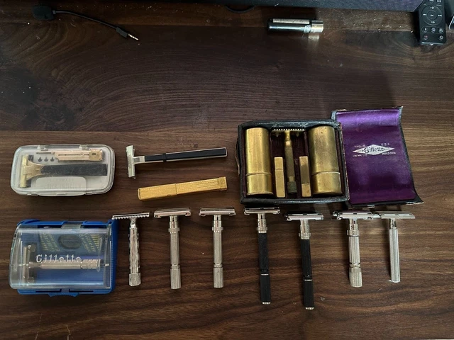 Vintage Safety Razor Lot Gillette & Schick