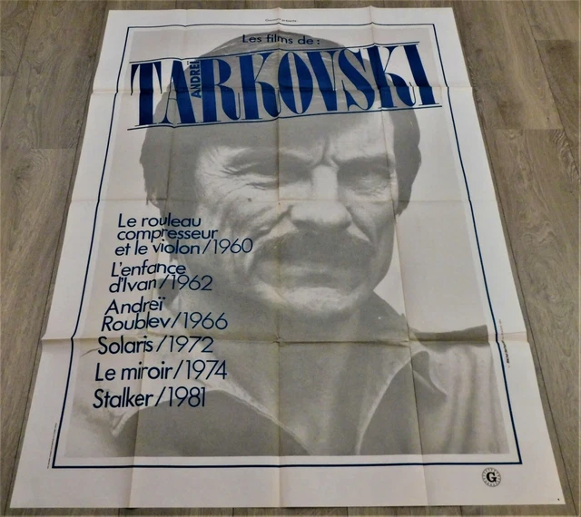 Andrei Tarkovski French Movie Poster Original 47"63" Solaris Stalker Andrei Tarkovski French Movie Poster Original 47"63" Solaris Stalker