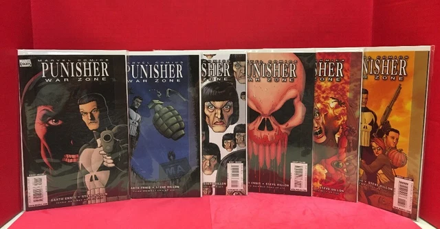 Lot Of 6 Punisher Warzone #1-6 Marvel Knights Comics 2009 Garth Ennis 2 3 4 5