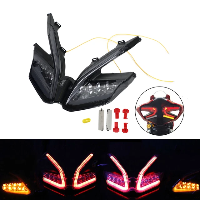 LED Integrated Tail Light Turn Signals For Ducati 959 899 1299 1199 Panigale bk