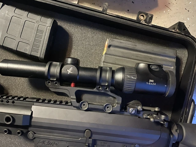 swarovski z6i Scope and Scalarworks 1.93 30mm leap mount. Light Weight 1-6 LPVO