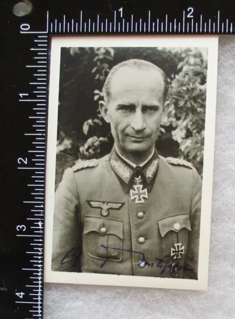 Ww2 German Army Knights Cross General Alfred Philippi Signed Photo Autograph