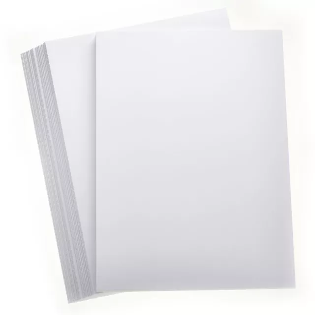 20 X A4 Lisse 400gsm Lourd & Épais Blanc Craft Carte Idéal Pour Housses &