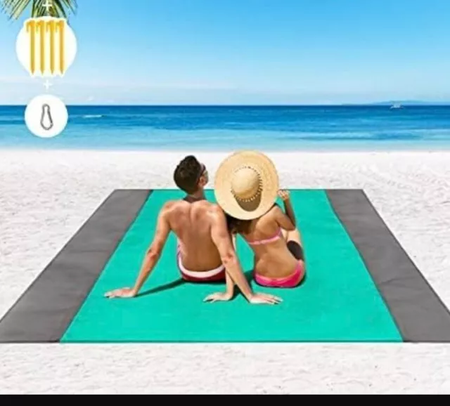 Large Mibabo Beach Blanket Sand Proof Beach Mat Outdoor Picnic Blanket