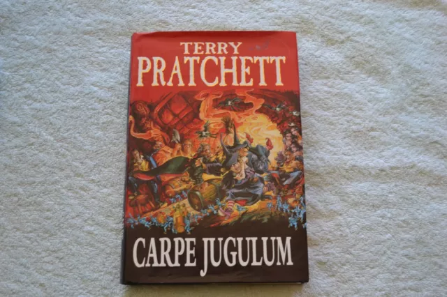 Terry Pratchett Carpe Jugulum Signed & Inscribed 1st Edition 1998 Doubleday VG