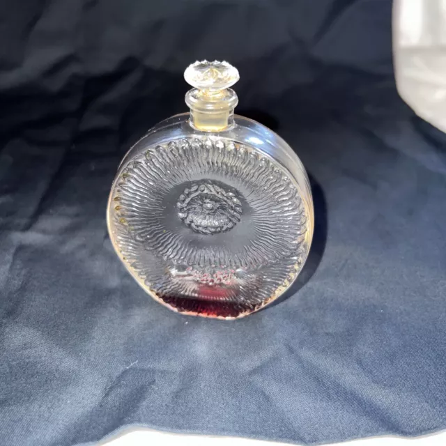 Antique R Lalique Roger & Gallet Glass Perfume Bottle 8.5 Cm Tall - 1927