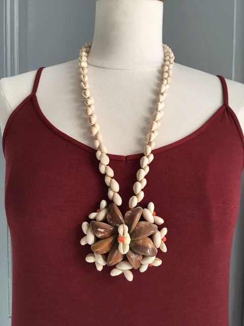 Collier Sautoir Ancien - Corail Imitation Et Métal Doré, Style Vintage Années 1900
