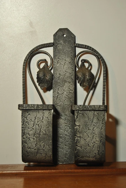 Soporte Cepillo Metal Hierro Forjado Estilo Arte Deco