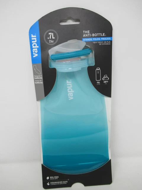 VAPUR The Anti-Bottle .7L/23oz Collapsible BPA Free Water Bottle MALIBU TEAL VAPUR The Anti-Bottle .7L/23oz Collapsible BPA Free Water Bottle MALIBU TEAL