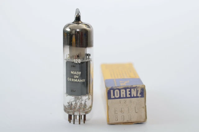 Tube amplificateur de puissance vintage SEL Lorenz ECLL800, tube audio HiFi, valve, neuf dans sa boîte dans notre emballage d'origine 2