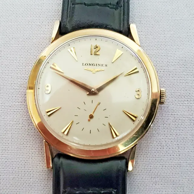 RUNS! VINTAGE LONGINES cal.23z LXW 14k SOLID GOLD Fancy WATCH ~ circa ...
