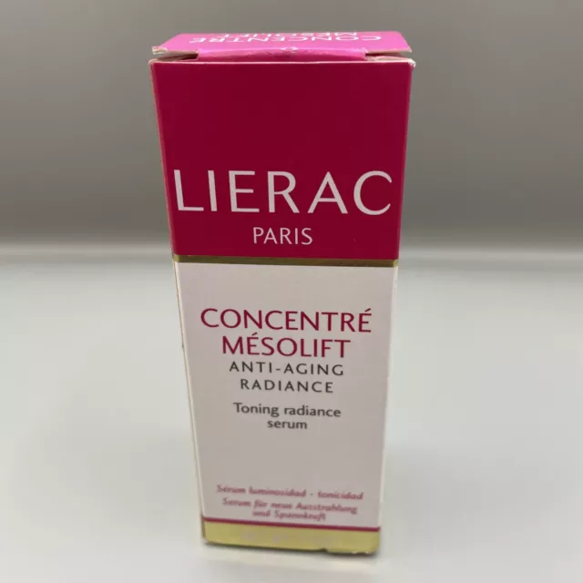 Lierac Paris Concentre Mesolift Anti-Aging Radiance Toning Serum 1.1 oz  NEW NIB