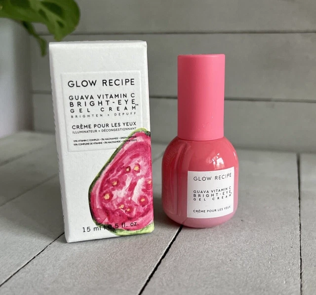 GLOW RECIPE GUAVA Vitamin C BrightEye Gel Cream 15ml / 0.5 fl oz NEW