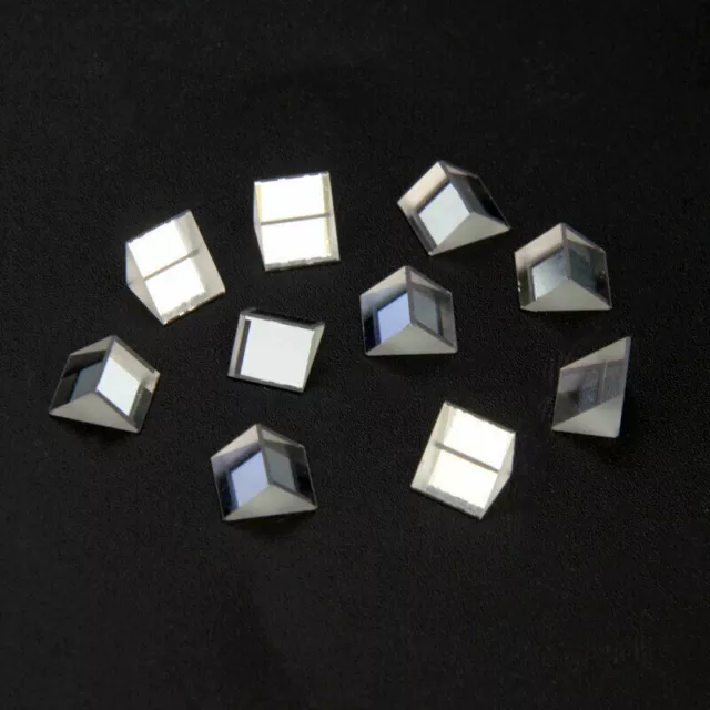 20PCS Optical Triangular Glass Right Angle Prisms Optics Science Survey 90°