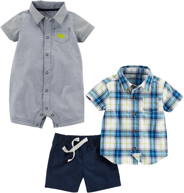 Simple Joys by Carter's Baby Boys' Infant 3-Piece Playwear Set, 0-3 months NWOT
