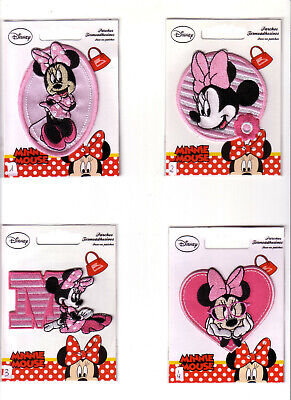 Mickey Mouse Set 2 pezzi Mickey & Minnie topo Disney colo Toppe termoadesive 