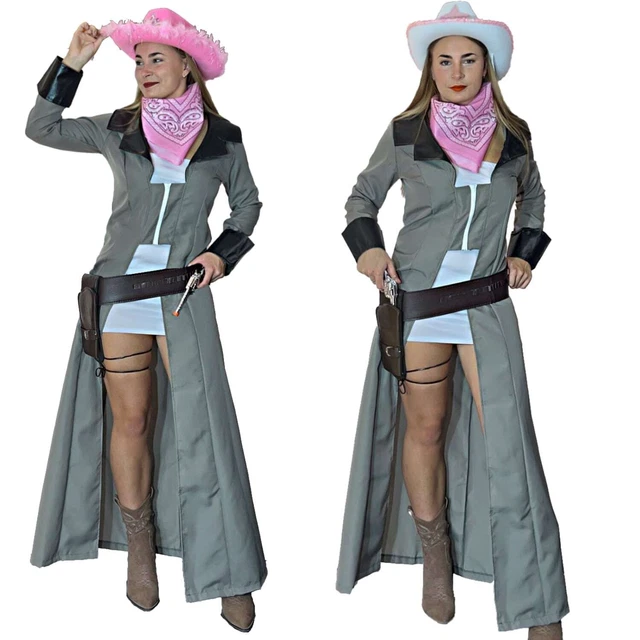 WILD WEST COWGIRL Ladies Fancy Dress Cowboy Womens Outfit 6 Piece Costume  33.99 - PicClick UK
