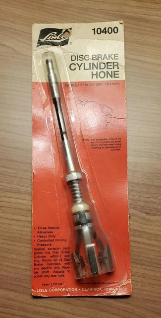 Lisle 10400 Disc Brake Hone for 1-1/2" to 3-1/8" new old stock