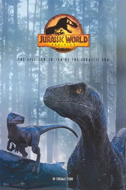 Jurassic World: Dominion PREMIUM LAMINATED POSTER FILM PRINT QUALITY