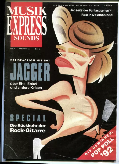 MUSIK EXPRESS Sounds  2 / 1993  : Mick Jagger