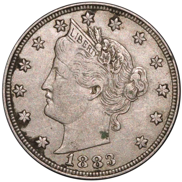 1883 USA Liberty Nickel 5 Cents 'With Cents' Coin