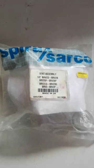 Spirax Sarco / Seat Assembly / 0457381/1/2 Inch/ New/Boxed