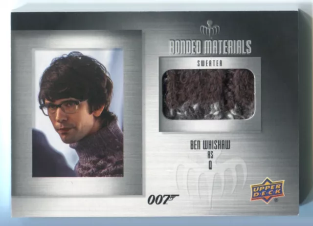 2020 James Bond - BEN WHISHAW als 'Q' gebundene Materialien PULLOVER SWATCH #BM-10