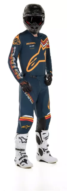 Alpinestars Racer Braap Pants 2020 Gr. 30 navy orange MX Crosshose Motocross 3