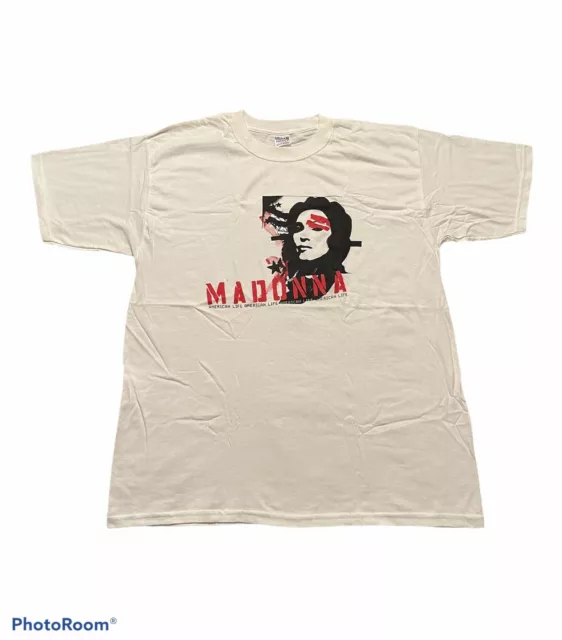 Vintage 2003 Madonna Ciccone American Life Promo Shirt XL 23x31” Deadstock NWT