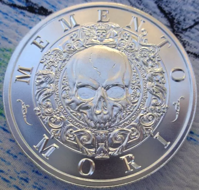 1 oz. 2022 MEMENTO MORI Remember You Will Not Die Latin Allure .999 fine silver