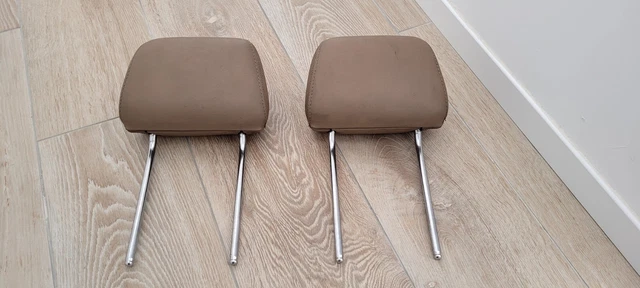 Lot De 2 Appuis-Tête Bmw E30 Cuir Beige