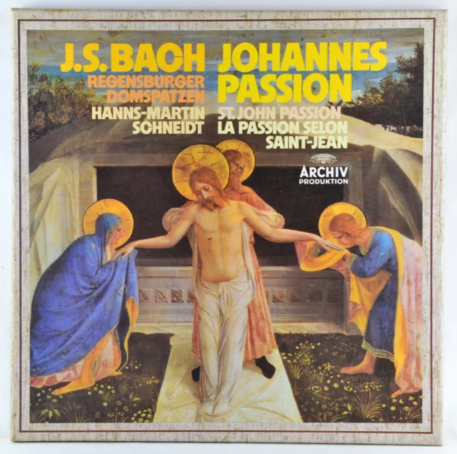 BACH - SCHNEIDT - Johannes-Passion / La Pasion Segun San Juan 3 LP BOX