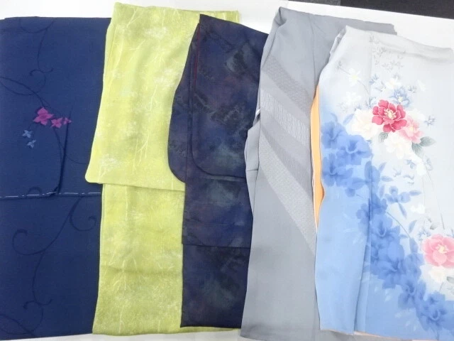 35901# Japanese Kimono / Antique Kimono / Set Of 5