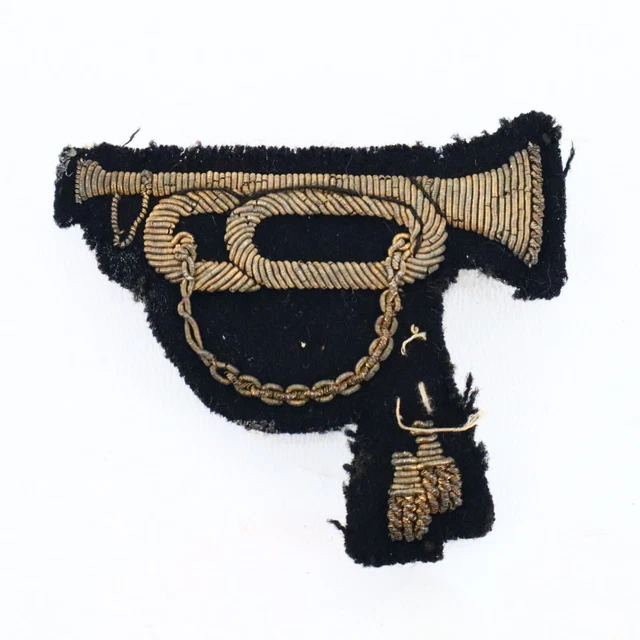 Pre WWII US Naval Academy Bullion Bugle Patch