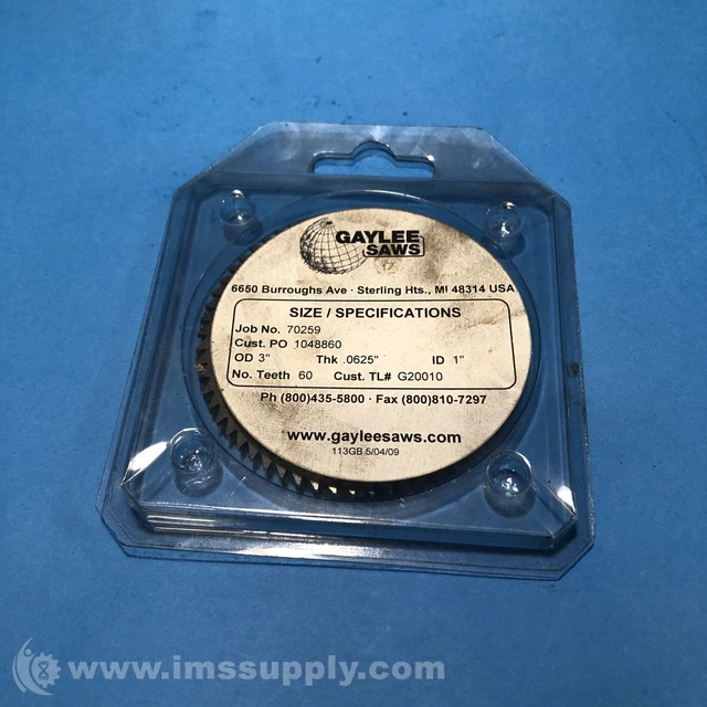 Gaylee 70259 Saw Blade FNOB