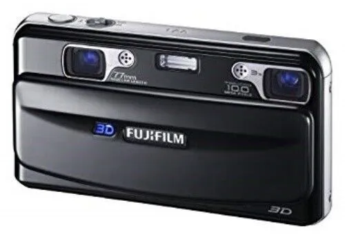 APN FUJIFILM FinePix REAL 3D W1 10.0 MP Digital Camera Black SD Card