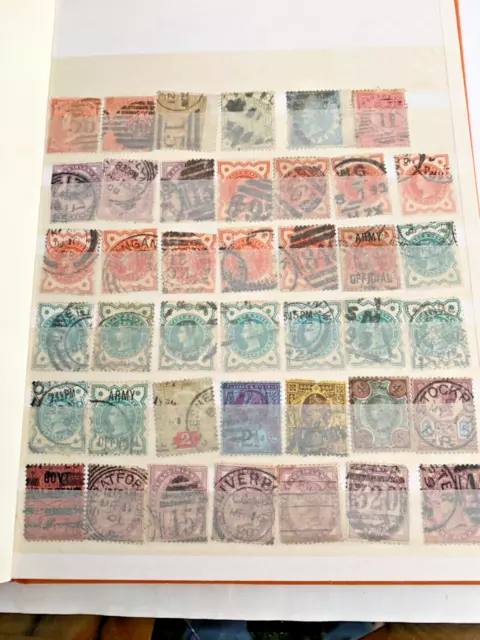 U.K. & British commonwealth stamps Victoria- Elizabeth II 500 approx in SG album