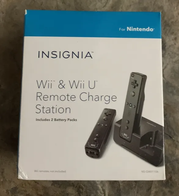 Insignia Nintendo Wii And Wii U Remote Charger Station. New