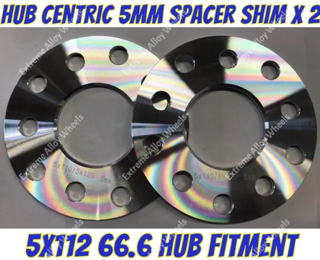 Distanziatori Ruote in Lega 5mm X2 Mercedes Vito Classe V Viano W638 W639 Van S Cruize