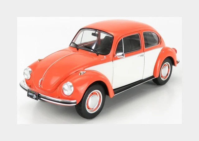 1:18 SOLIDO Volkswagen Beetle 1303 1974 Orange White SL1800515