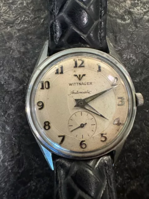 VINTAGE LONGINES WITTNAUER Automatic Stainless Steel Mens Watch 11An ...