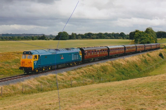 DIESEL TRAIN PHOTO Class 50 Photograph Railway Picture 50049 Red ...