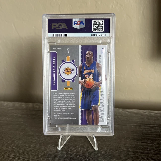 2019 Panini Contenders Optic Winning Tickets Shaquille O’Neal Silver Psa Mint 9 2