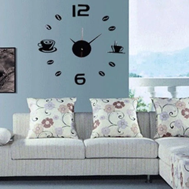 Horloge murale art moderne à faire soi-même pour décoration de bureau à domi