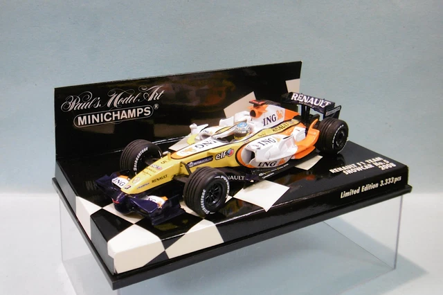 ミニカー Minichamps Renault F1 Showcar 2006 MINICHAMPS 1:43 2006 Renault F1 Team Showcar F. Alonso con estuche