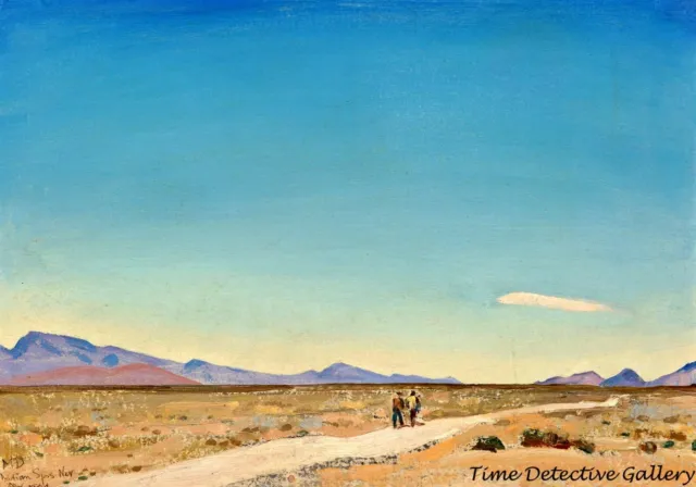 "Road to Nowhere" Indian Springs, NV by Maynard Dixon - American West Art Print