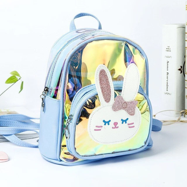 Children Transparent Backpack Cartoon Cute Primary SchoolBackpack Colorful Laser 2