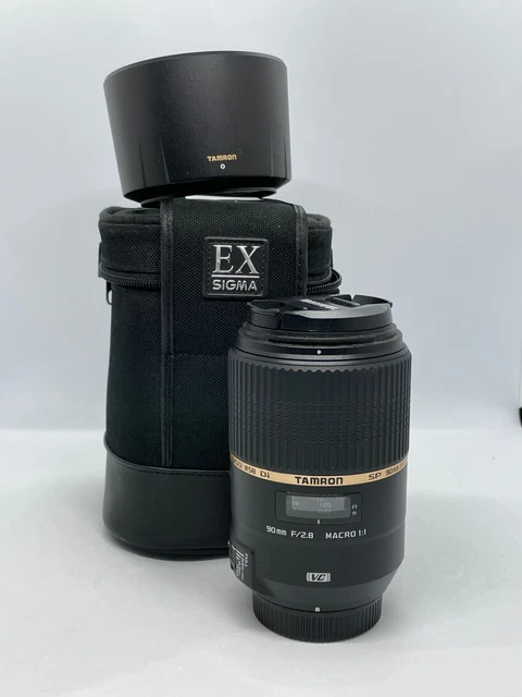 TAMRON SP for NIKON 90mm f/2.8 Di VC USD 1:1 MACRO LENS - GOOD - 90 mm DI